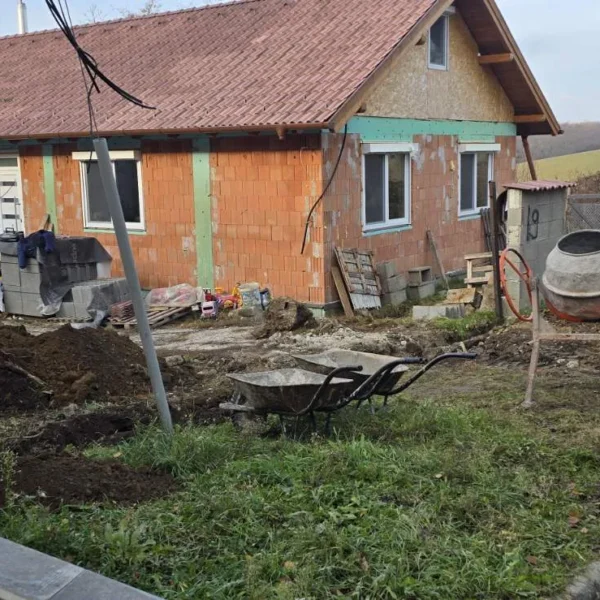 Homlokzati hőszigetelés (Dryvit) kivitelezése – 1. fotó