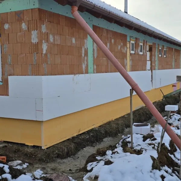 Homlokzati hőszigetelés (Dryvit) kivitelezése – 5. fotó