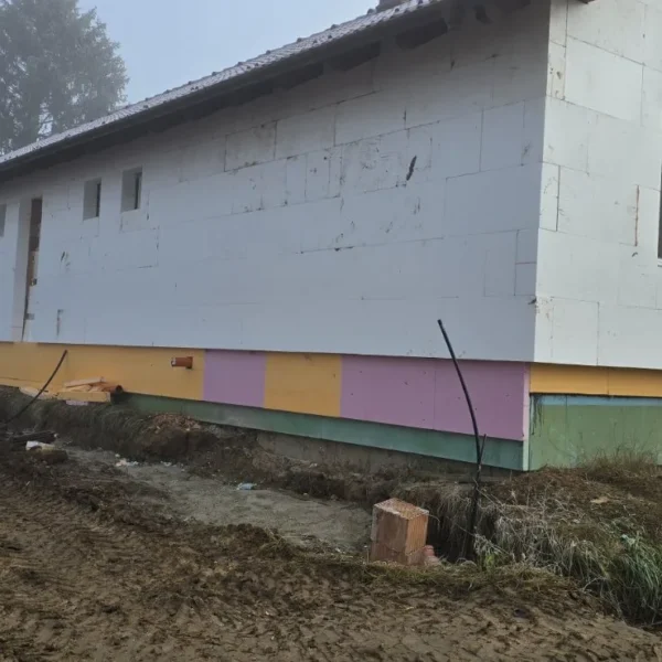 Homlokzati hőszigetelés (Dryvit) kivitelezése – 14. fotó